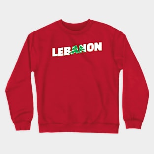 Lebanon Vintage style retro souvenir Crewneck Sweatshirt